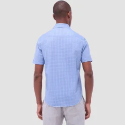Miles Geometric OoohCotton Short-Sleeve Shirt