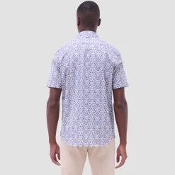 Miles Geometric OoohCotton Short-Sleeve Shirt