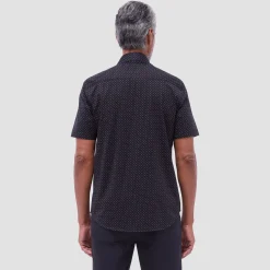 Miles Geometric OoohCotton Short-Sleeve Shirt