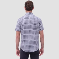 Miles Geometric OoohCotton Short-Sleeve Shirt