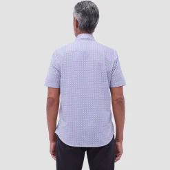 Miles Geometric OoohCotton Short-Sleeve Shirt
