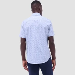 Miles Geometric OoohCotton Short-Sleeve Shirt