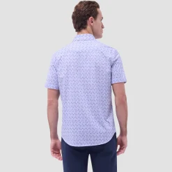 Miles Geometric OoohCotton Short-Sleeve Shirt
