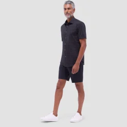 Miles Geometric OoohCotton Short-Sleeve Shirt