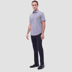 Miles Geometric OoohCotton Short-Sleeve Shirt