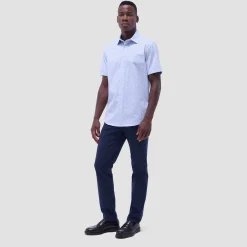 Miles Geometric OoohCotton Short-Sleeve Shirt