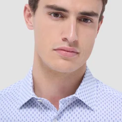 Miles Geometric OoohCotton Short-Sleeve Shirt