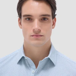 Miles Geometric OoohCotton Short-Sleeve Shirt