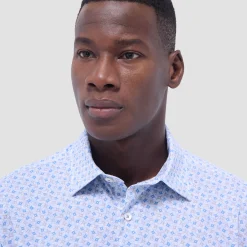 Miles Geometric OoohCotton Short-Sleeve Shirt