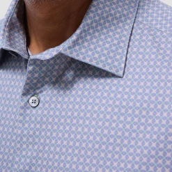 Miles Geometric OoohCotton Short-Sleeve Shirt
