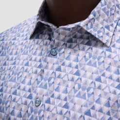 Miles Geometric OoohCotton Short-Sleeve Shirt