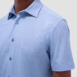 Miles Geometric OoohCotton Short-Sleeve Shirt