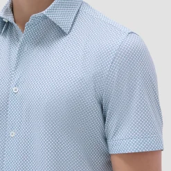 Miles Geometric OoohCotton Short-Sleeve Shirt