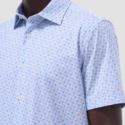 Miles Geometric OoohCotton Short-Sleeve Shirt