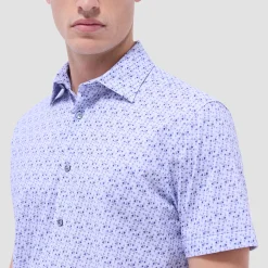 Miles Geometric OoohCotton Short-Sleeve Shirt