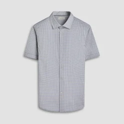 Miles Gingham Check OoohCotton Short-Sleeve Shirt