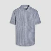 Miles Gingham Check OoohCotton Short-Sleeve Shirt