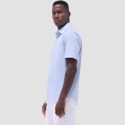 Miles Gingham Check OoohCotton Short-Sleeve Shirt