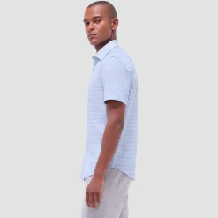 Miles Gingham Check OoohCotton Short-Sleeve Shirt