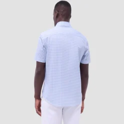 Miles Gingham Check OoohCotton Short-Sleeve Shirt