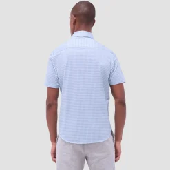 Miles Gingham Check OoohCotton Short-Sleeve Shirt