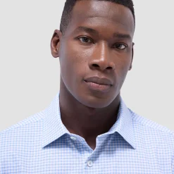 Miles Gingham Check OoohCotton Short-Sleeve Shirt