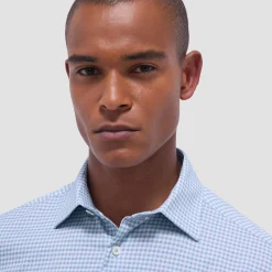 Miles Gingham Check OoohCotton Short-Sleeve Shirt