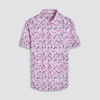 Miles Leaf Print OoohCotton Short-Sleeve Shirt