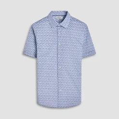 Miles Palm Tree OoohCotton Short-Sleeve Shirt