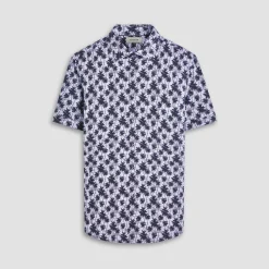 Miles Palm Tree OoohCotton Short-Sleeve Shirt