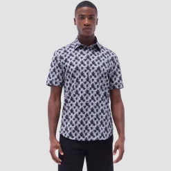 Miles Palm Tree OoohCotton Short-Sleeve Shirt