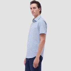 Miles Palm Tree OoohCotton Short-Sleeve Shirt