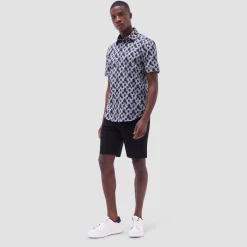 Miles Palm Tree OoohCotton Short-Sleeve Shirt