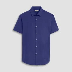 Miles Solid OoohCotton Short Sleeve Shirt