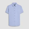 Miles Solid OoohCotton Short Sleeve Shirt