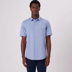 Miles Solid OoohCotton Short Sleeve Shirt
