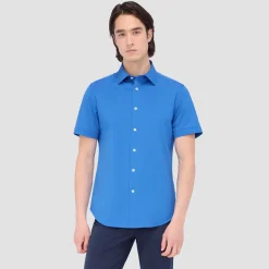 Miles Solid OoohCotton Short Sleeve Shirt