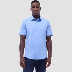 Miles Solid OoohCotton Short Sleeve Shirt