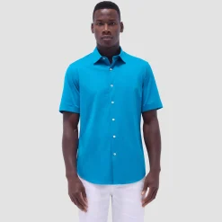 Miles Solid OoohCotton Short Sleeve Shirt