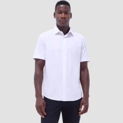 Miles Solid OoohCotton Short Sleeve Shirt