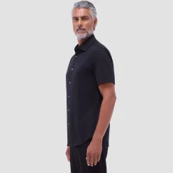 Miles Solid OoohCotton Short Sleeve Shirt