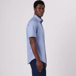 Miles Solid OoohCotton Short Sleeve Shirt