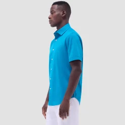 Miles Solid OoohCotton Short Sleeve Shirt