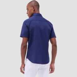 Miles Solid OoohCotton Short Sleeve Shirt
