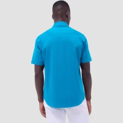 Miles Solid OoohCotton Short Sleeve Shirt