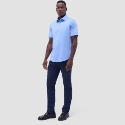 Miles Solid OoohCotton Short Sleeve Shirt