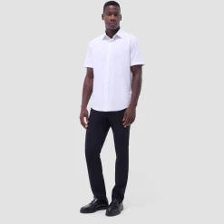 Miles Solid OoohCotton Short Sleeve Shirt