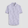 Miles Striped Floral OoohCotton Short-Sleeve Shirt