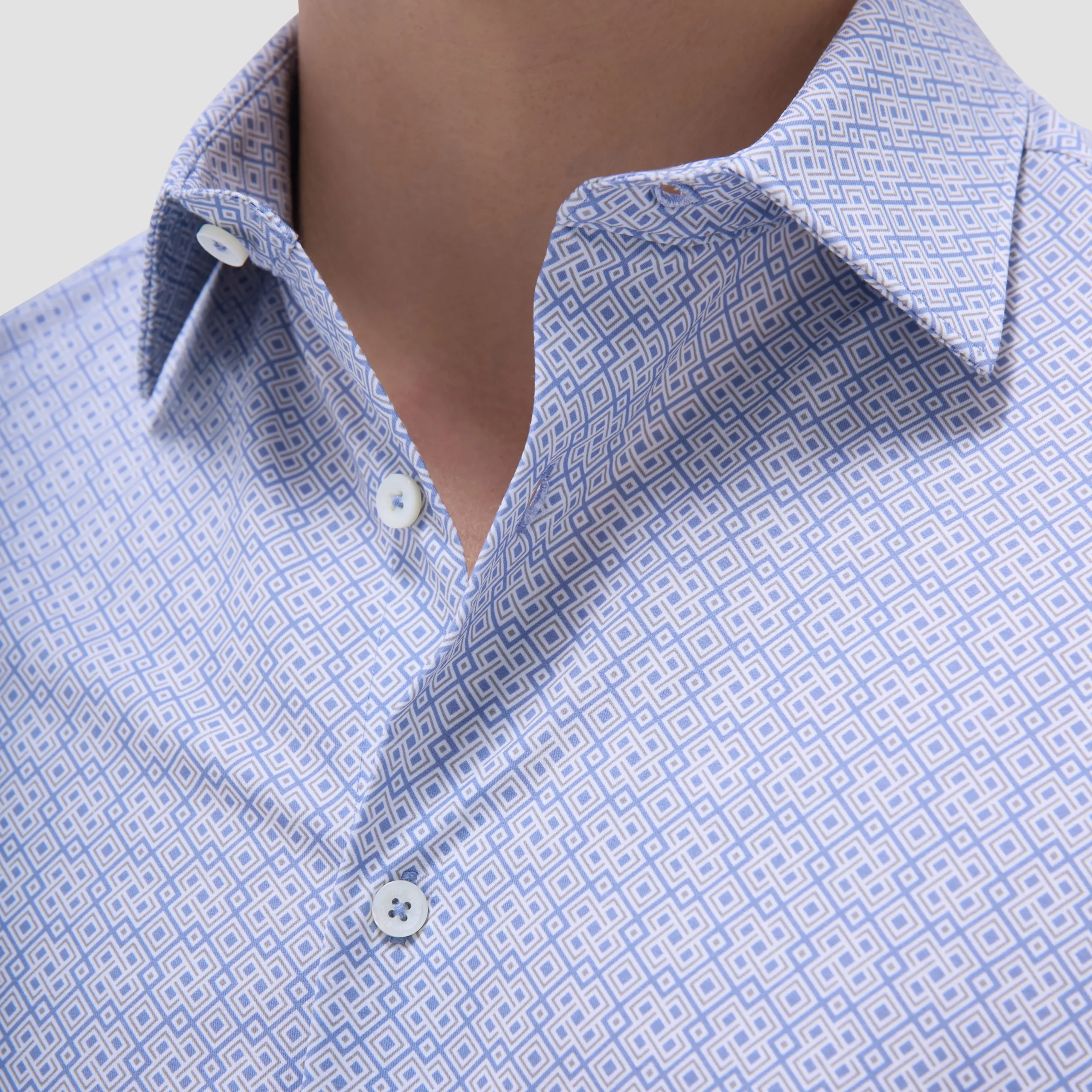 Milo Geometric OoohCotton Short-Sleeve Shirt