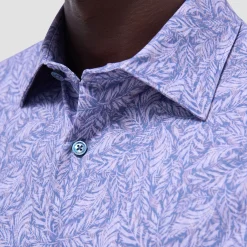 Milo Leaf Print OoohCotton Short-Sleeve Shirt